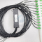 1*8 PLC Splitser met SC/APC-Schakelaarg657a1 Kabel 1260nm aan 1650nm-Vezel Optische Splitser